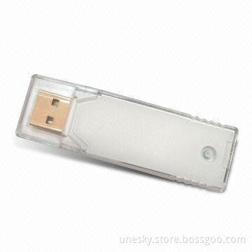 USB Flash Drive with Power Data Accessing Indicator, Available in Various Colors